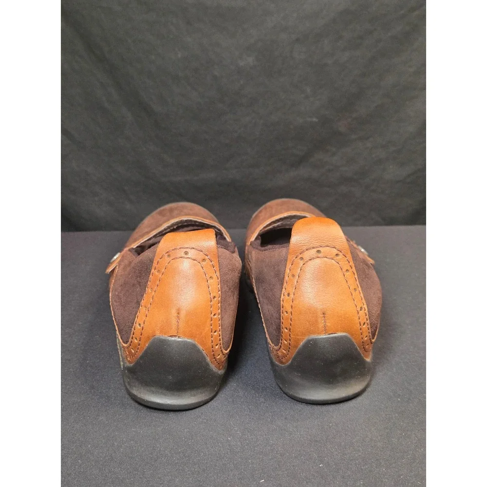 Merrell Plaza‎ Bandeau Espresso Brown Suede Leather Mary Jane Flats Womens 8.5